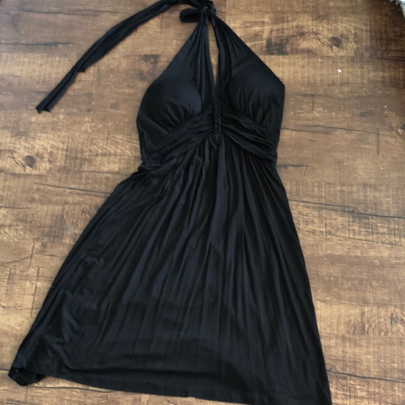 Black halter tie dress - Picture 1 of 2